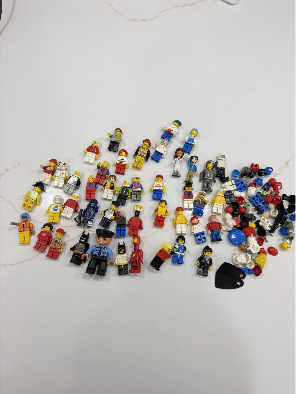 40+ Pack LEGO Minifigure Lot and parts Figures Authentic Bulk Collectible Toys